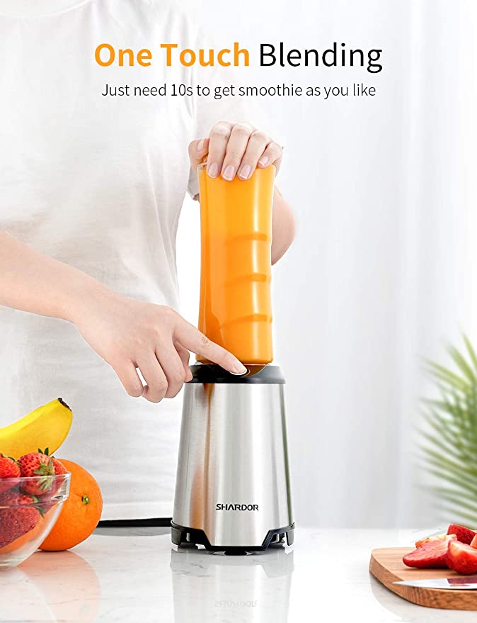Blender for Shake and Smoothies 2.0, SHARDOR Powerful 1200W Countertop  Blender for Kitchen, 52oz Glass Jar, 3 Adjustable Speed Control for Frozen