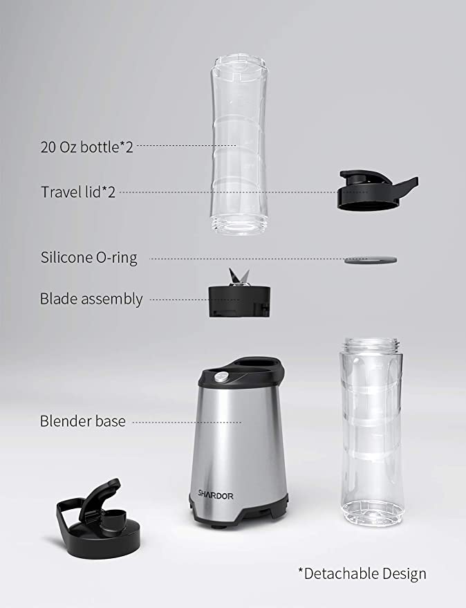 SHARDOR Personal Blender for Shakes and Smoothies Juice Blender
