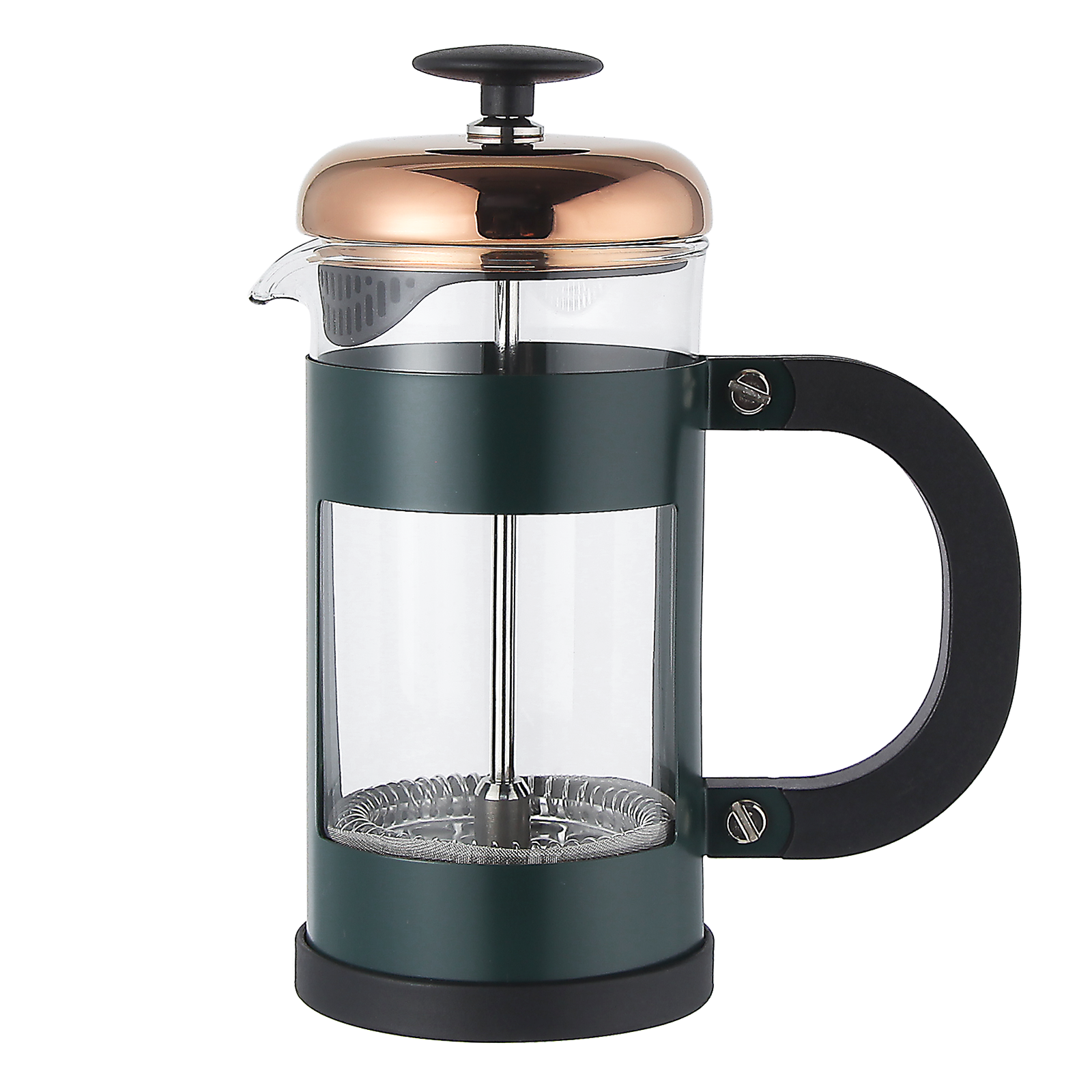 Borosilicate Glass French Press Cafetiere Blackish GreenEverbetter