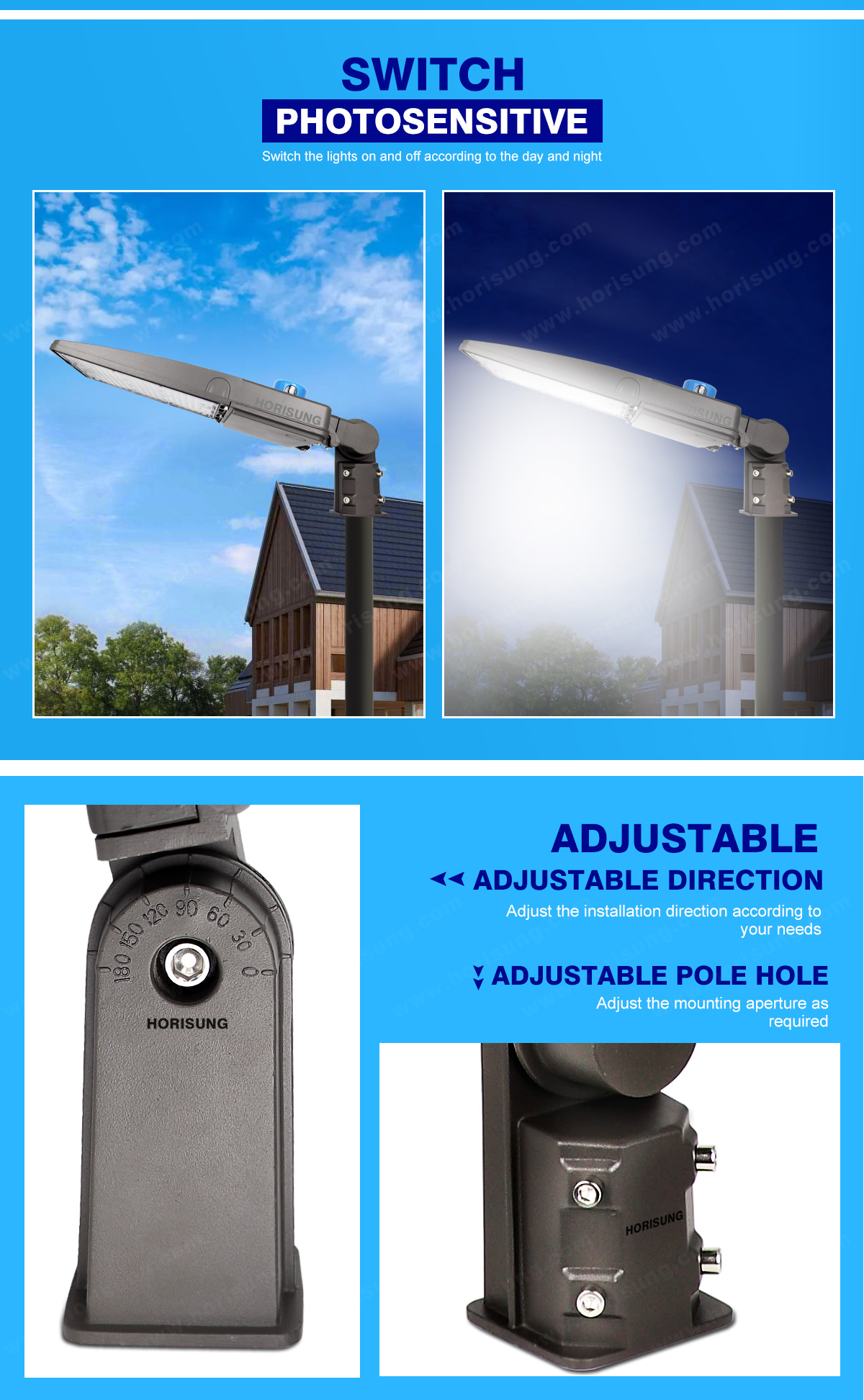 150w led area street light dusk to dawn with street light glare shield