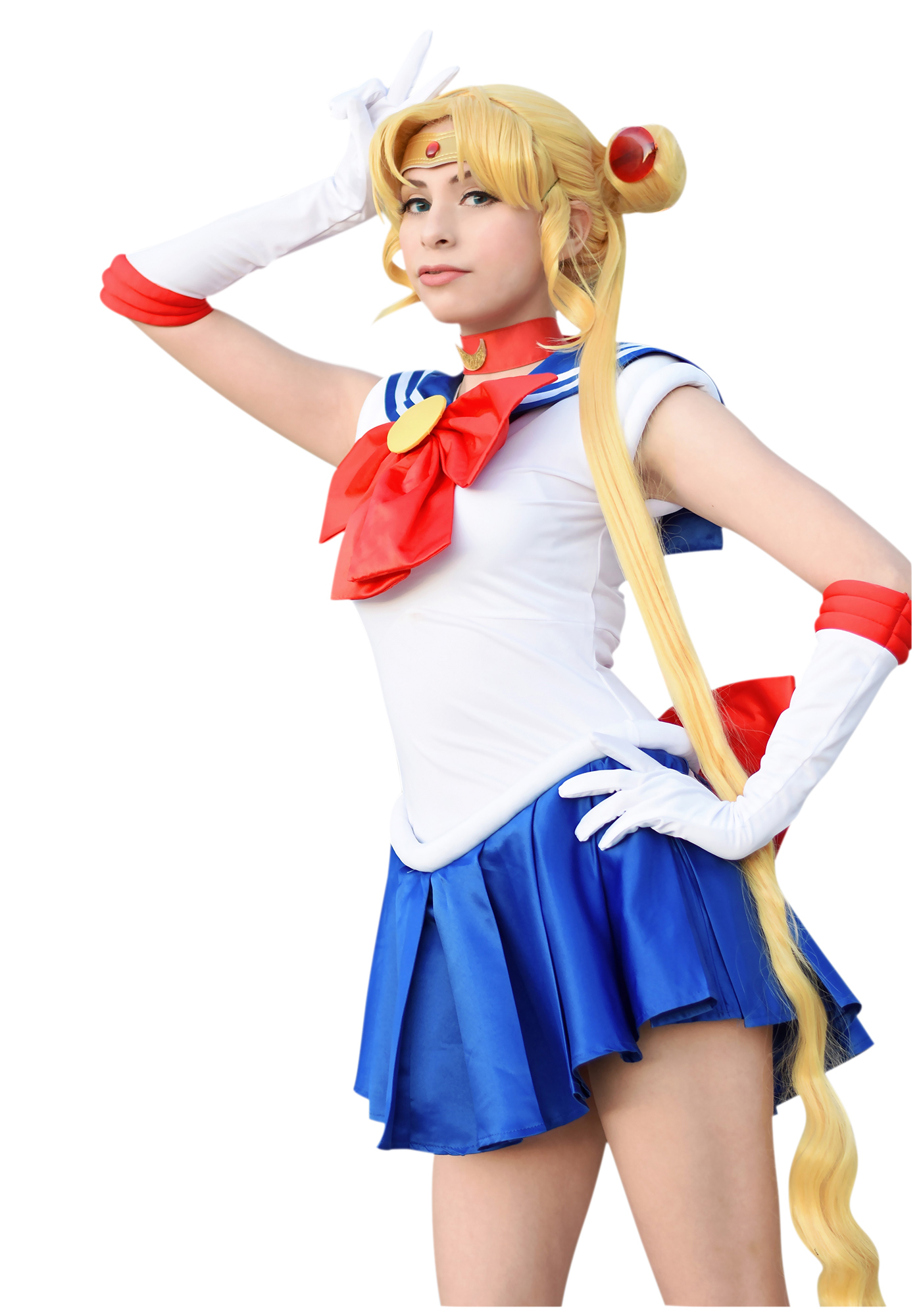 Sailor Moon Tsukino Usagi Cosplay Costume Uniform Dress Damenkostüme Chiffon New 
