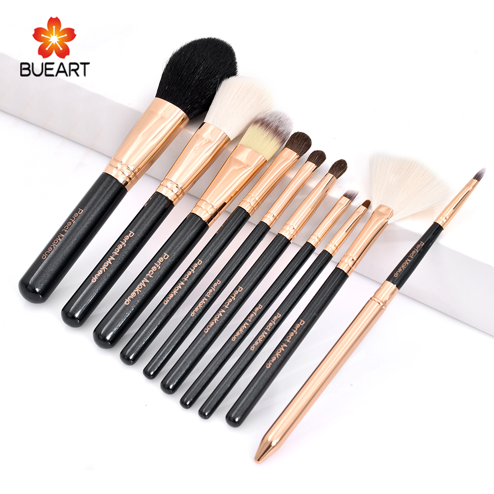 10pcs high level animal hair makeup brush YIWU BUEART COSMETIC CO.,LTD