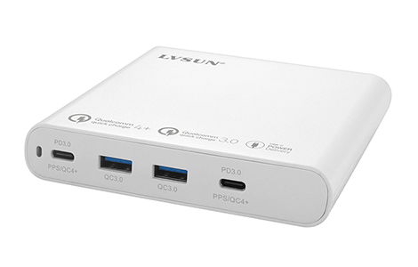 ＬＶＳＵＮ 高出力USBチャージャー87W 2 USB-C PD ＆ 2 USB-A QC3.0