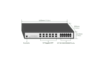 12-Port Layer 2 Managed Gigabit Ethernet Switch 12 Gigabit SFP size