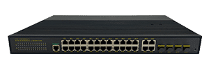 24 Ports Gigabit Managed Industrial Switch with 4 Gigabit  Combo