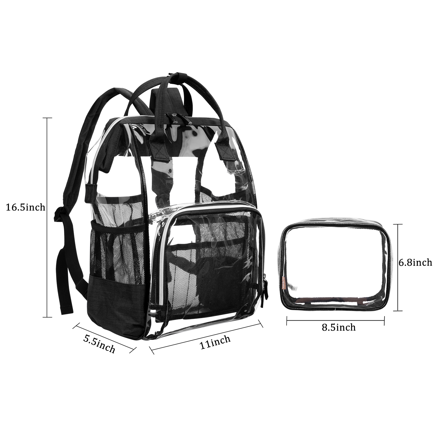 lokass clear backpack