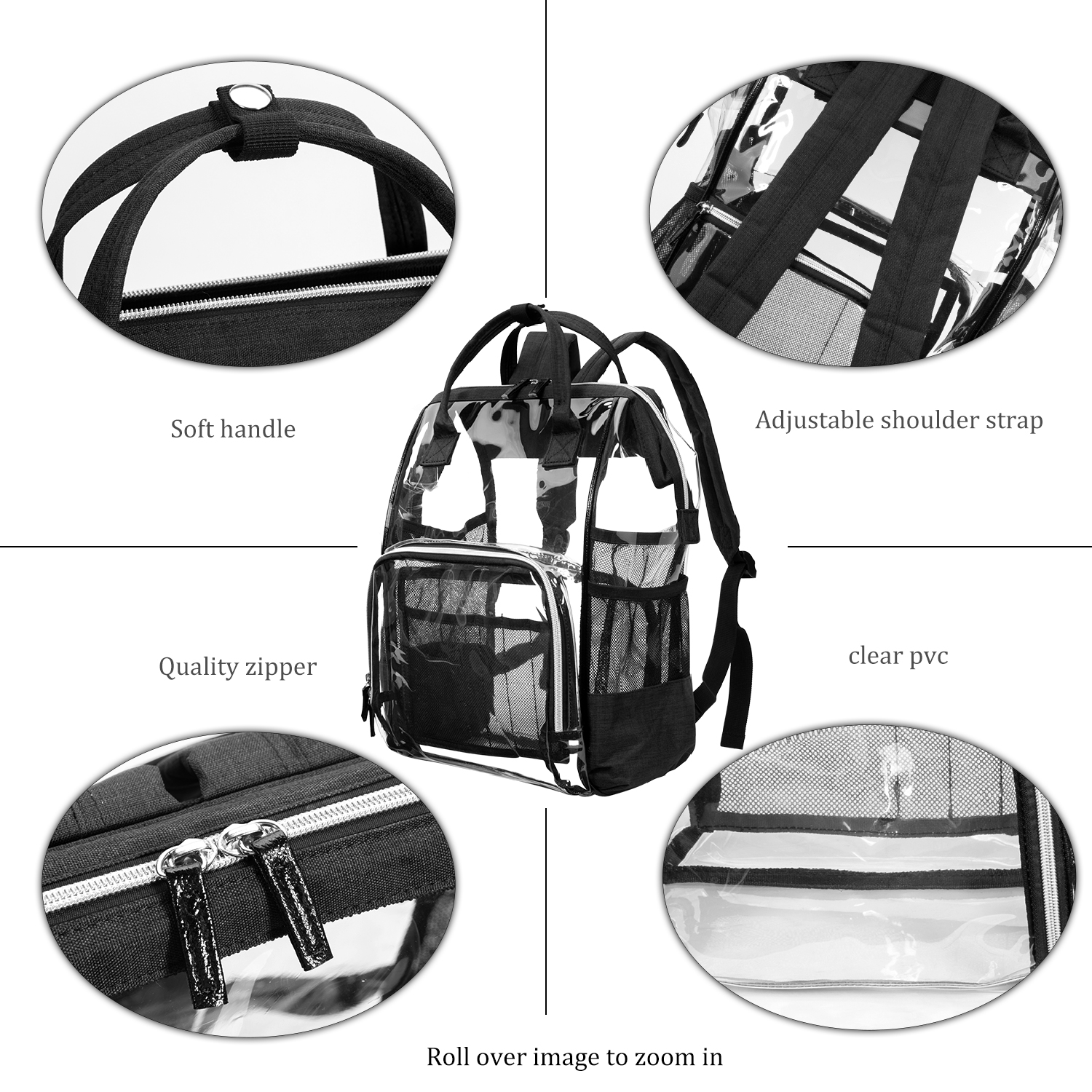 lokass clear backpack