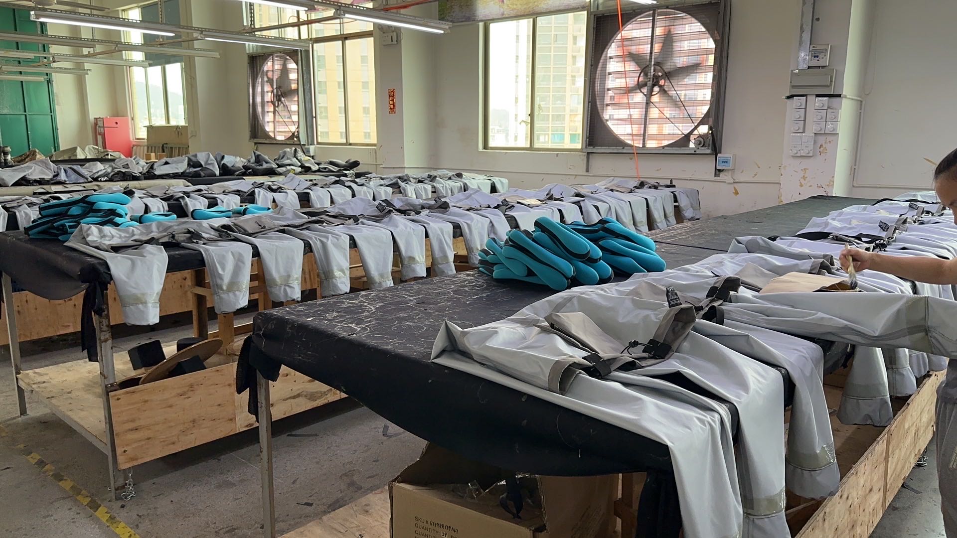 Dry clothes  production plant