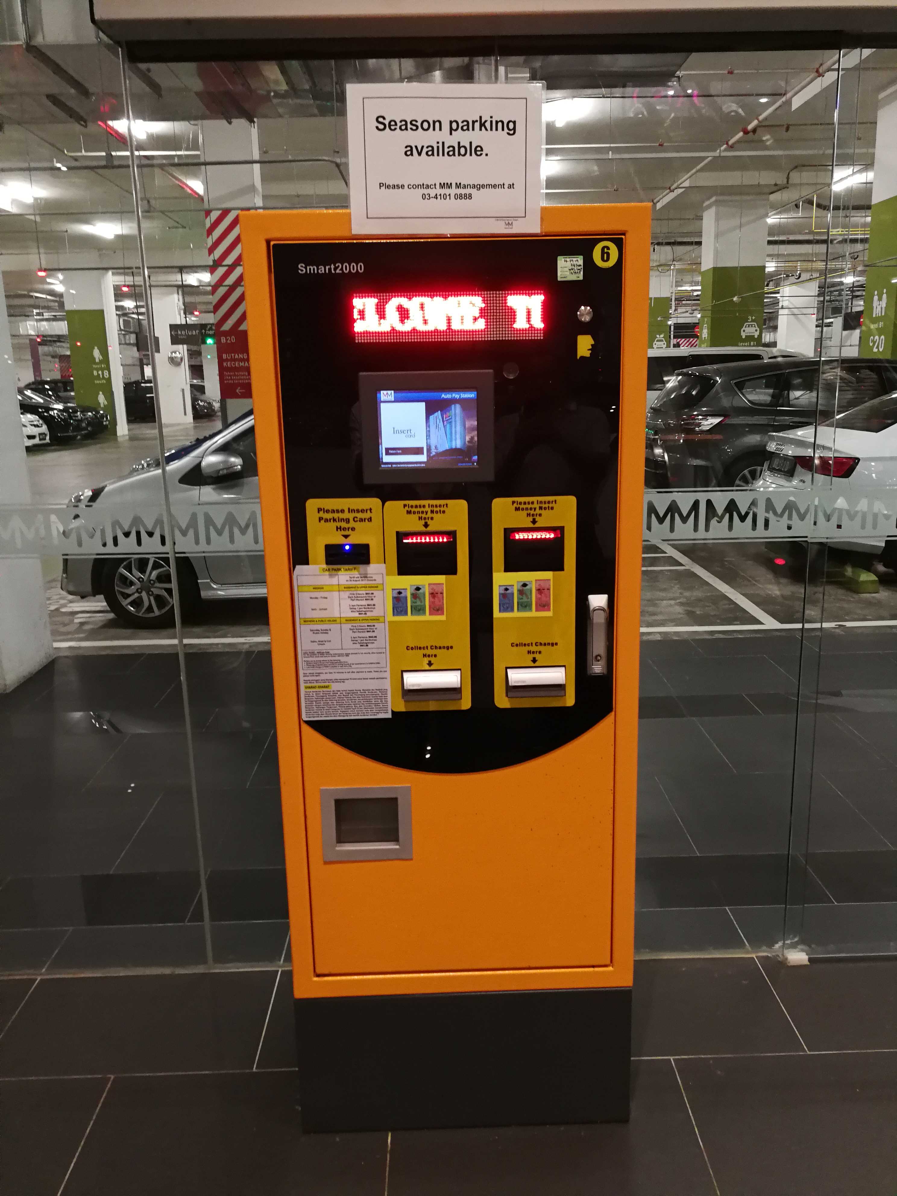 Excelsoo Case Reference:1Borneo Hypermall Smart2020 Parking Pay on Foot AutoPay Machine-5