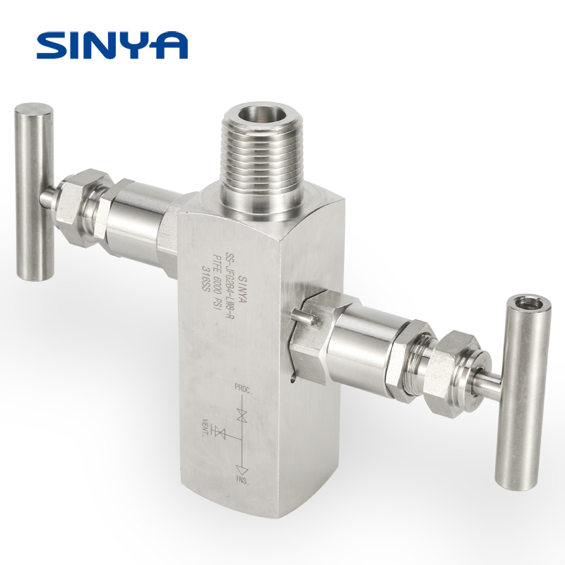 Double Block and Bleed Valve Stainless Steel 1/2 NPT 6000 PSI