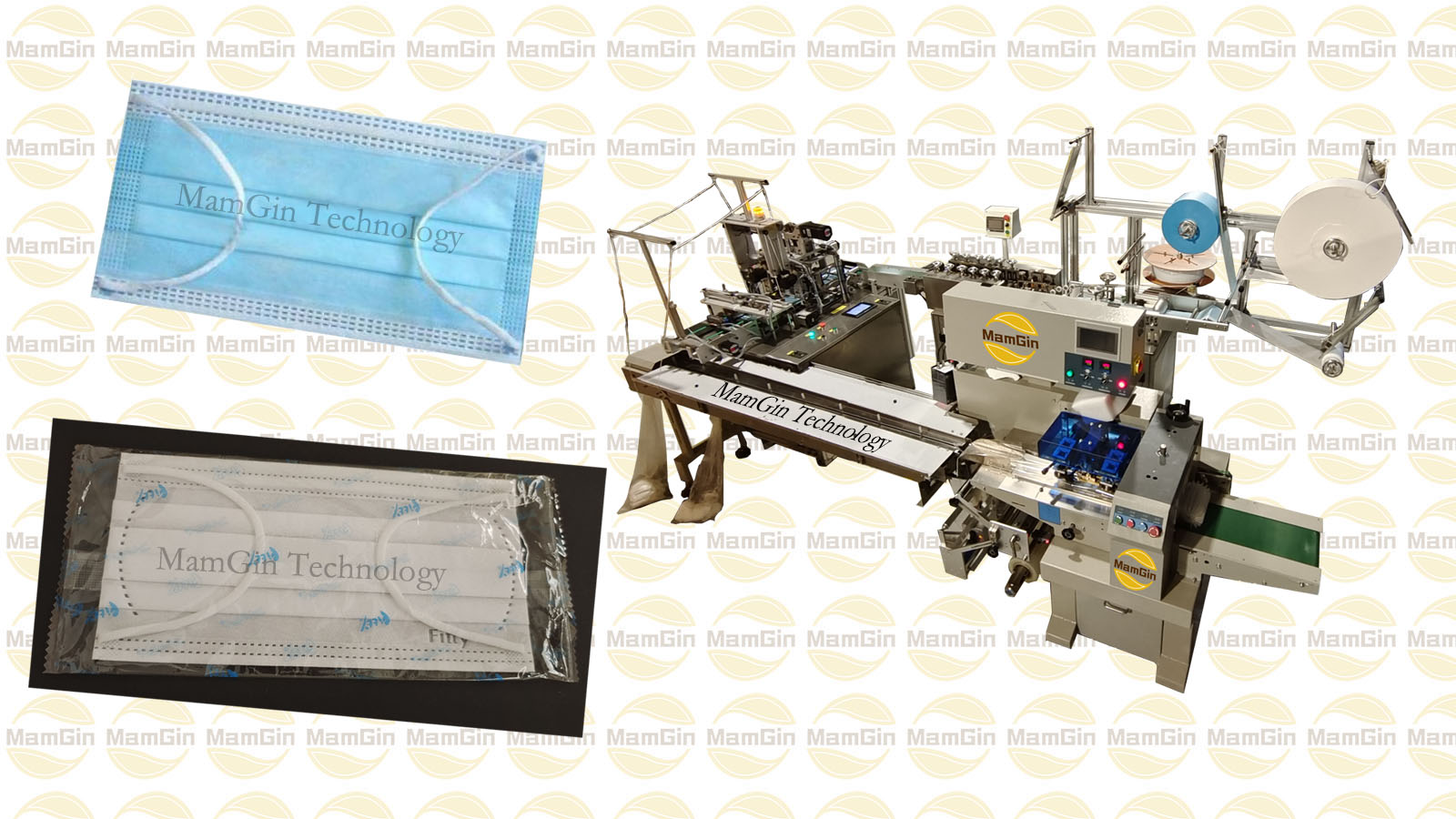 Flat mask machine online packaging machine