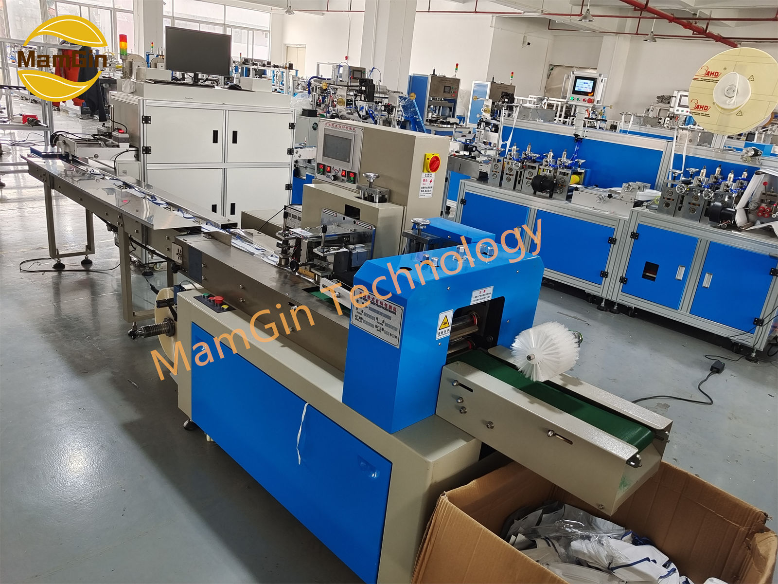 FullAutomaticHeadbandFishMaskFFP2KN95N95MaskMakingMachineWithCCDSystemandInlinePacking-10