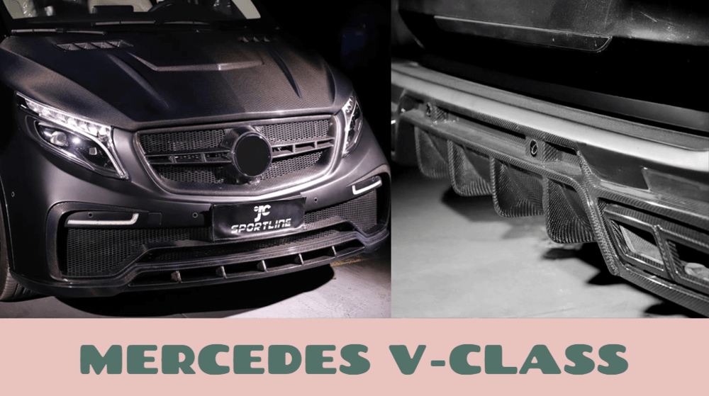 Carbon fiber auto body kits for Mercedes Benz V-Class