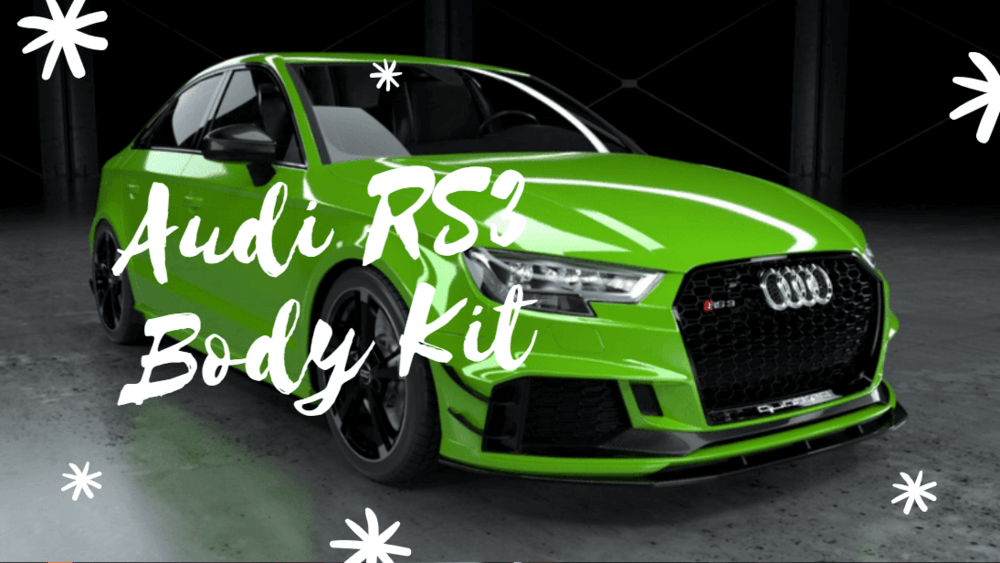 Just perfect! This is my dream car! Carbon fiber auto body kit for Audi RS3