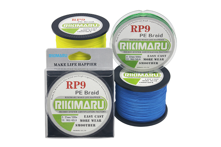 RIKIMARU Fluoro Fishing Line, 100% Soft Fluorocarbon Coated Fishing Line  clear 8LB/0.26mm/300Yds