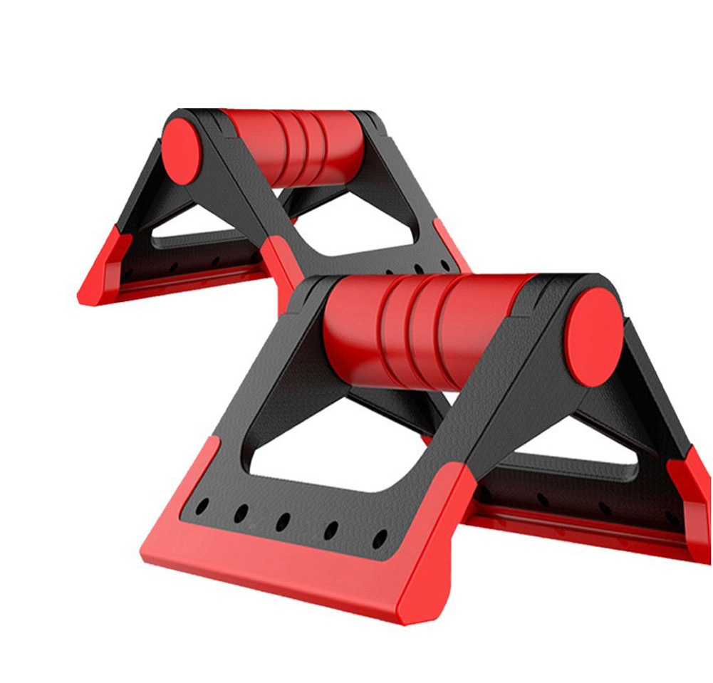 fold up portable push up bar triangle design push up stands comfortable handle push up board