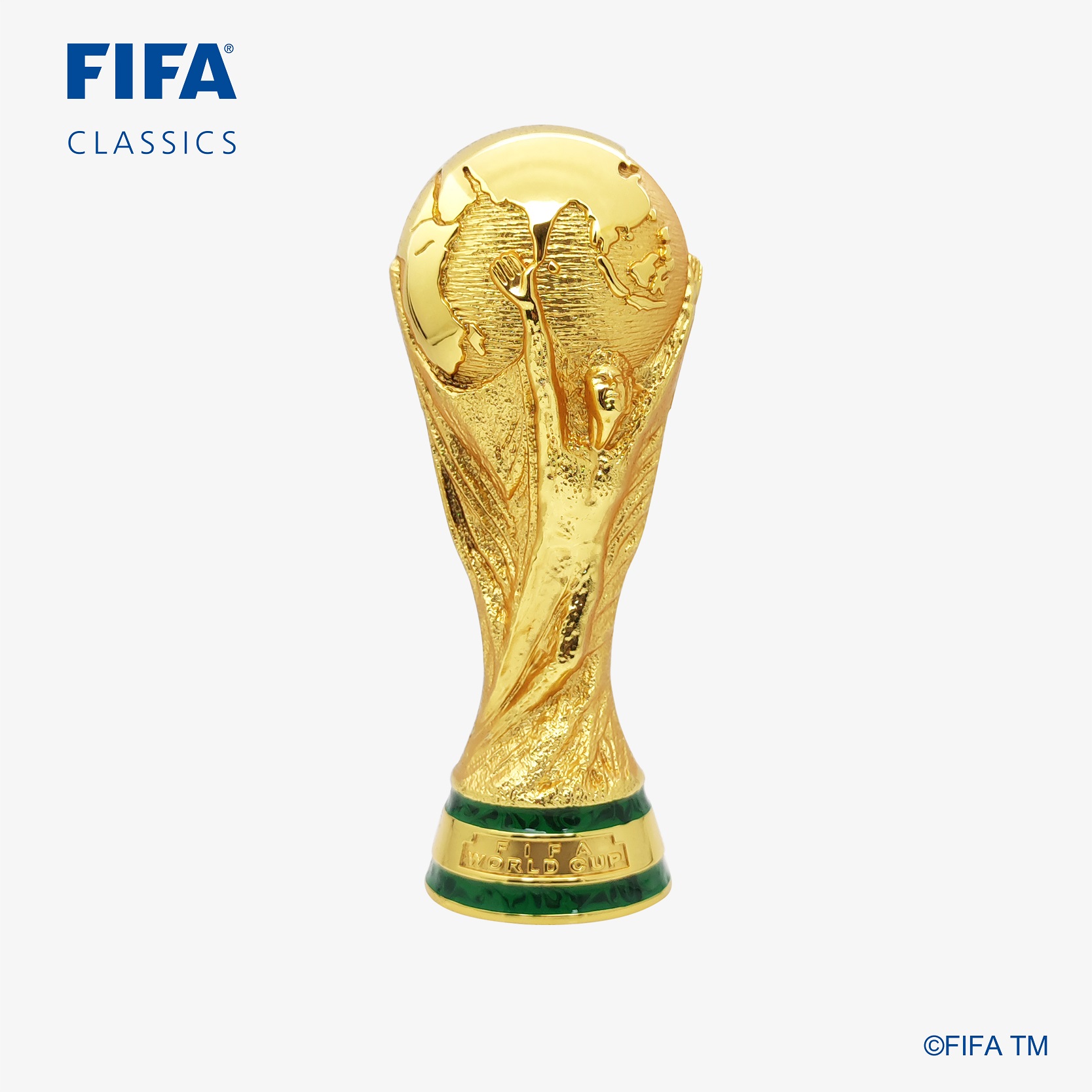 Official 2018 FIFA World Cup Mini Replica Trophy on Pedestal