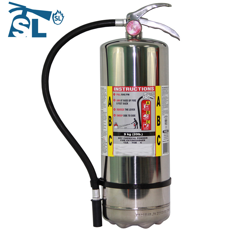 10kg Stainless Steel Fire Extinguisher SAFETY LIFE FIRE EQUIPMENTS CO