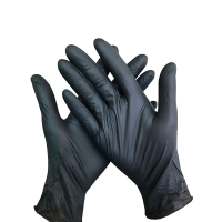 BlackNitrileDisposableGloves