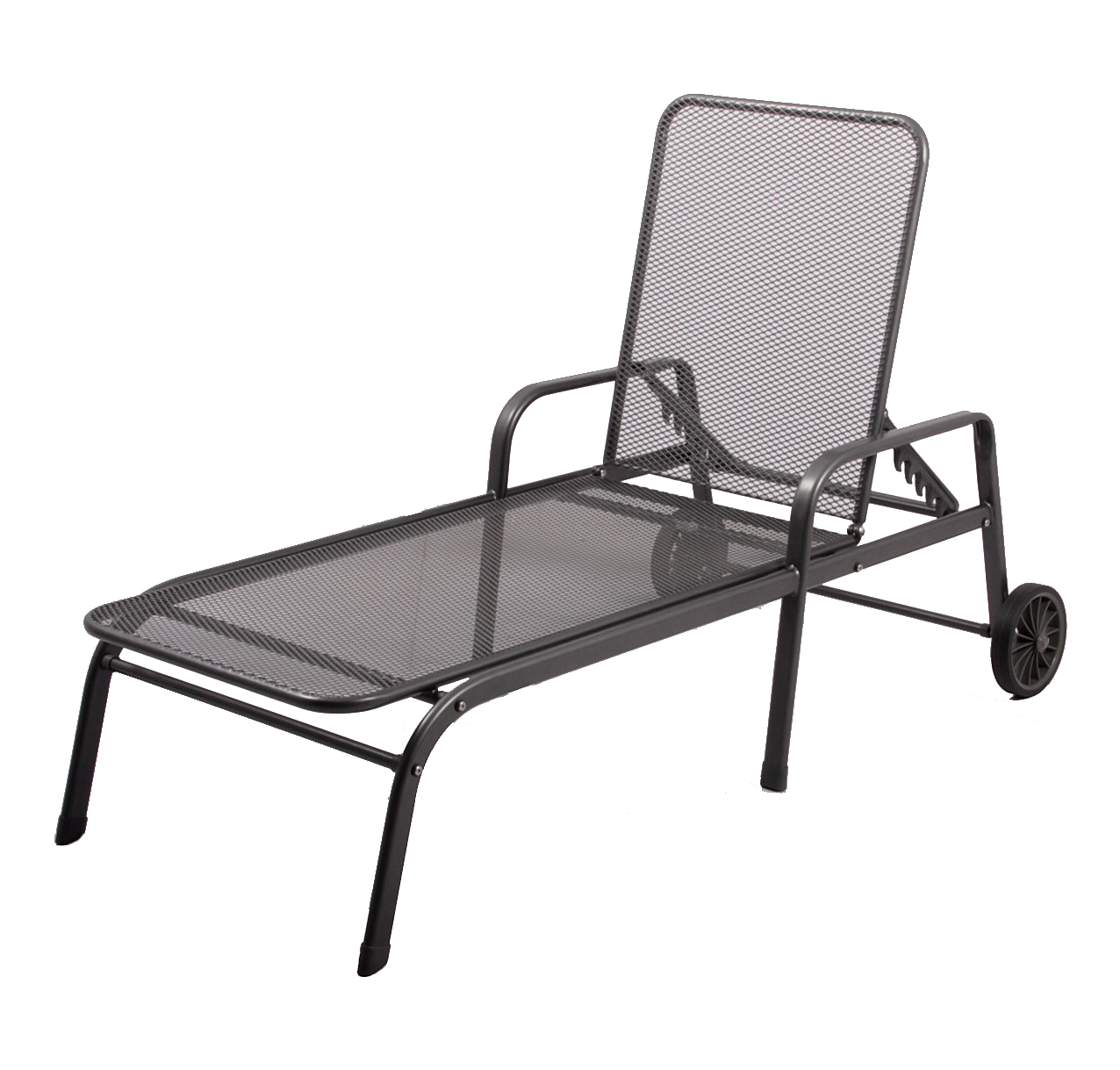 LiQiang Outdoor Metal Mesh Chaise Lounge Armrest Black LQ Outdoor