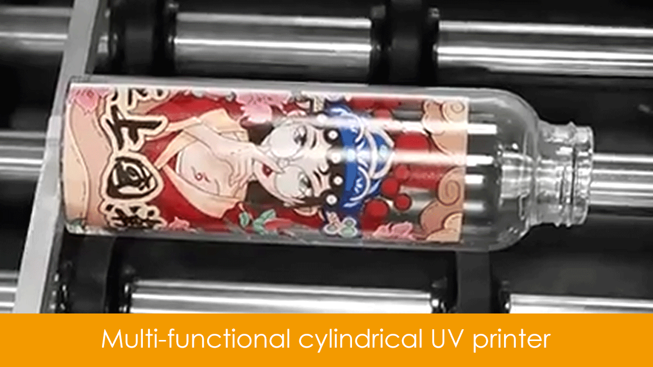 High Productivity UV-LED Inkjet Printer Cylinder Printing