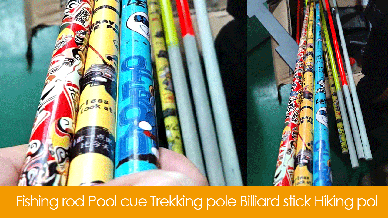Fishing rod printer， Pool cue printer， Trekking pole printer， Billiard stick， Hiking pole