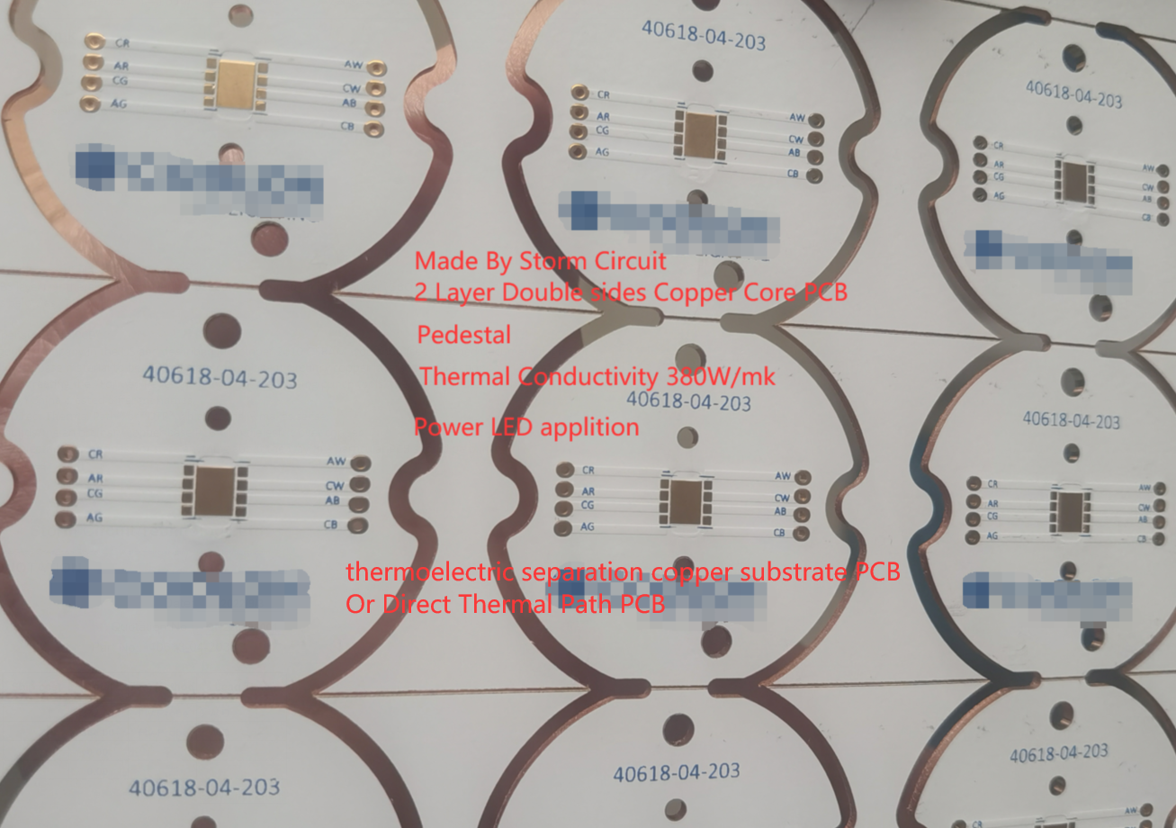 2 layer double sided copper core PCB