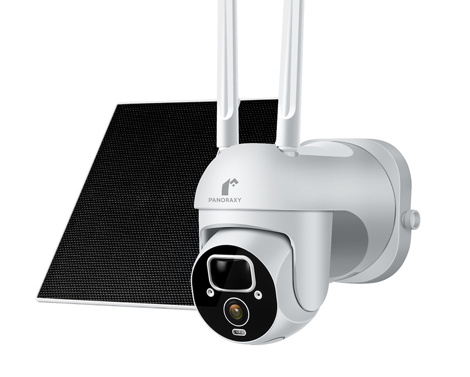 caméra Outdoor Pan-Tilt 2K, vision nocturne couleur, 360°, sirène, app,  IP65 - PEARL