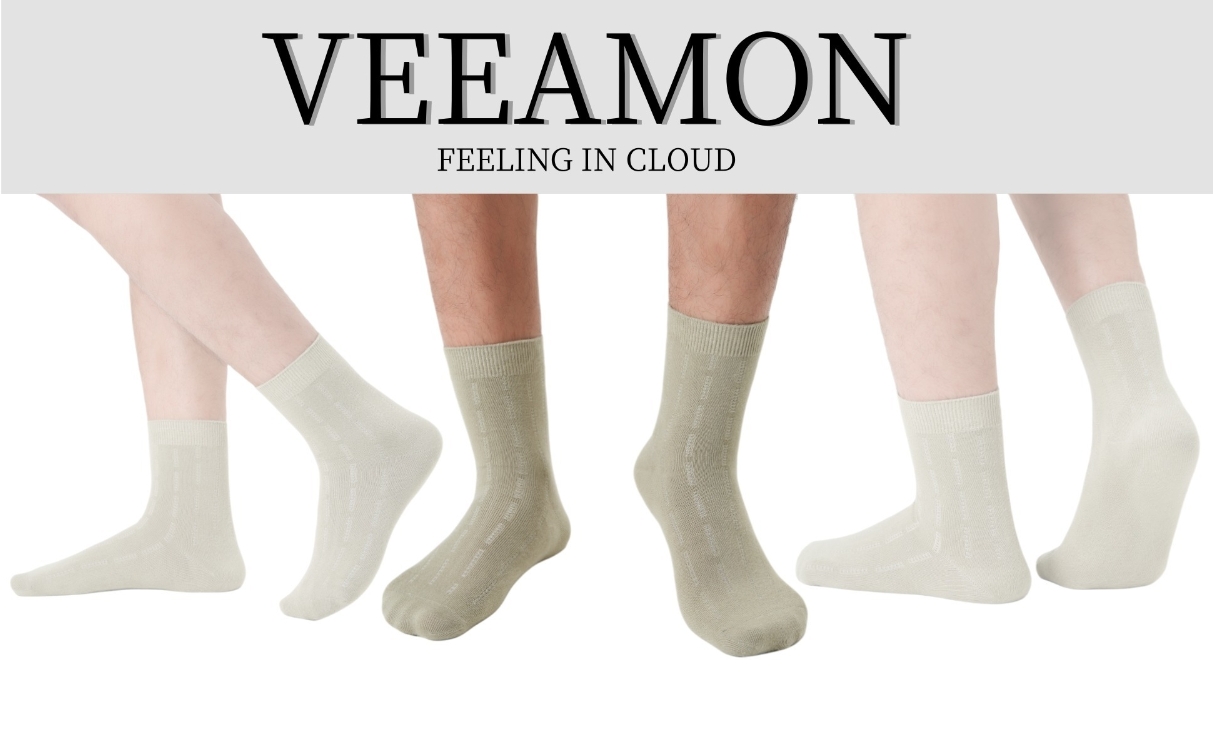 Veeamon Pairs Men S Bamboo Fiber Socks Casual Cool Soft Breathable