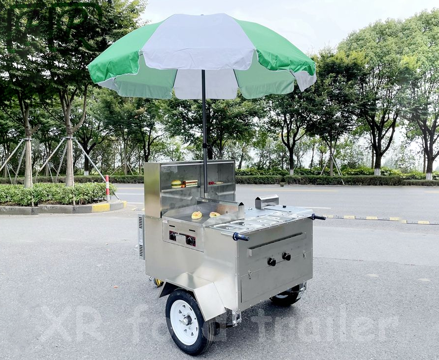 Quick delivery hot dog push cart