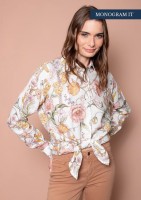 BasicLinenShirtBotanyFloraCream