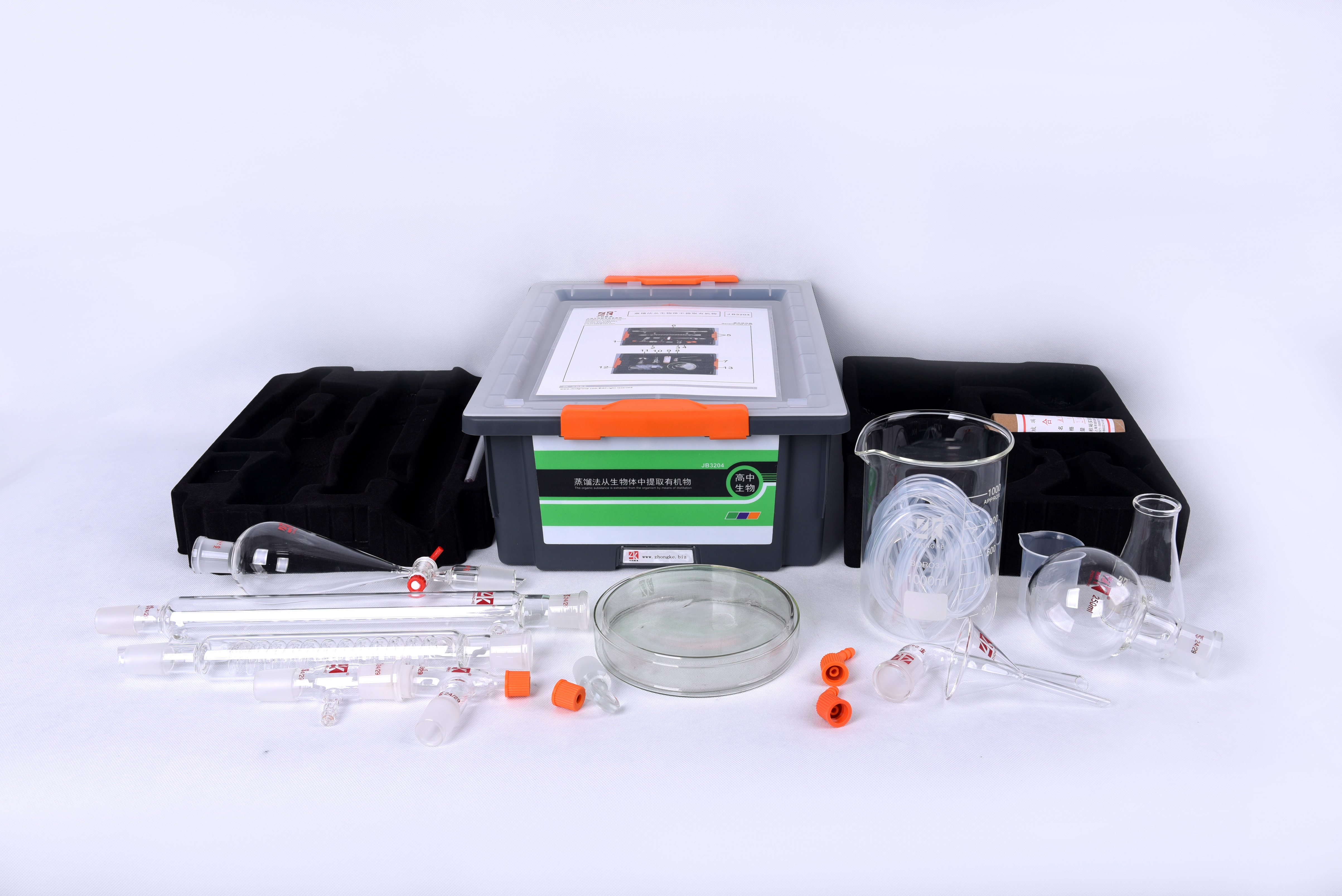 1-3高中生物创新实验仪器箱-4蒸馏法从生物体中提取有机物实验仪器箱_调整大小