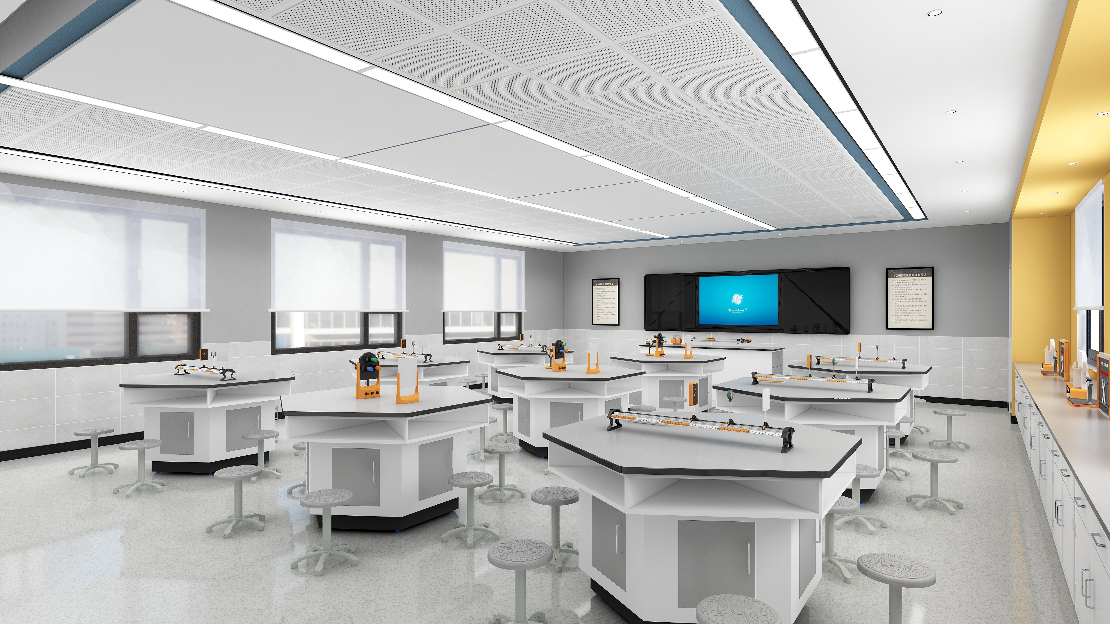 3理化生常规标准实验室-15物理创新实验室-物理六边形全钢桌角度-2