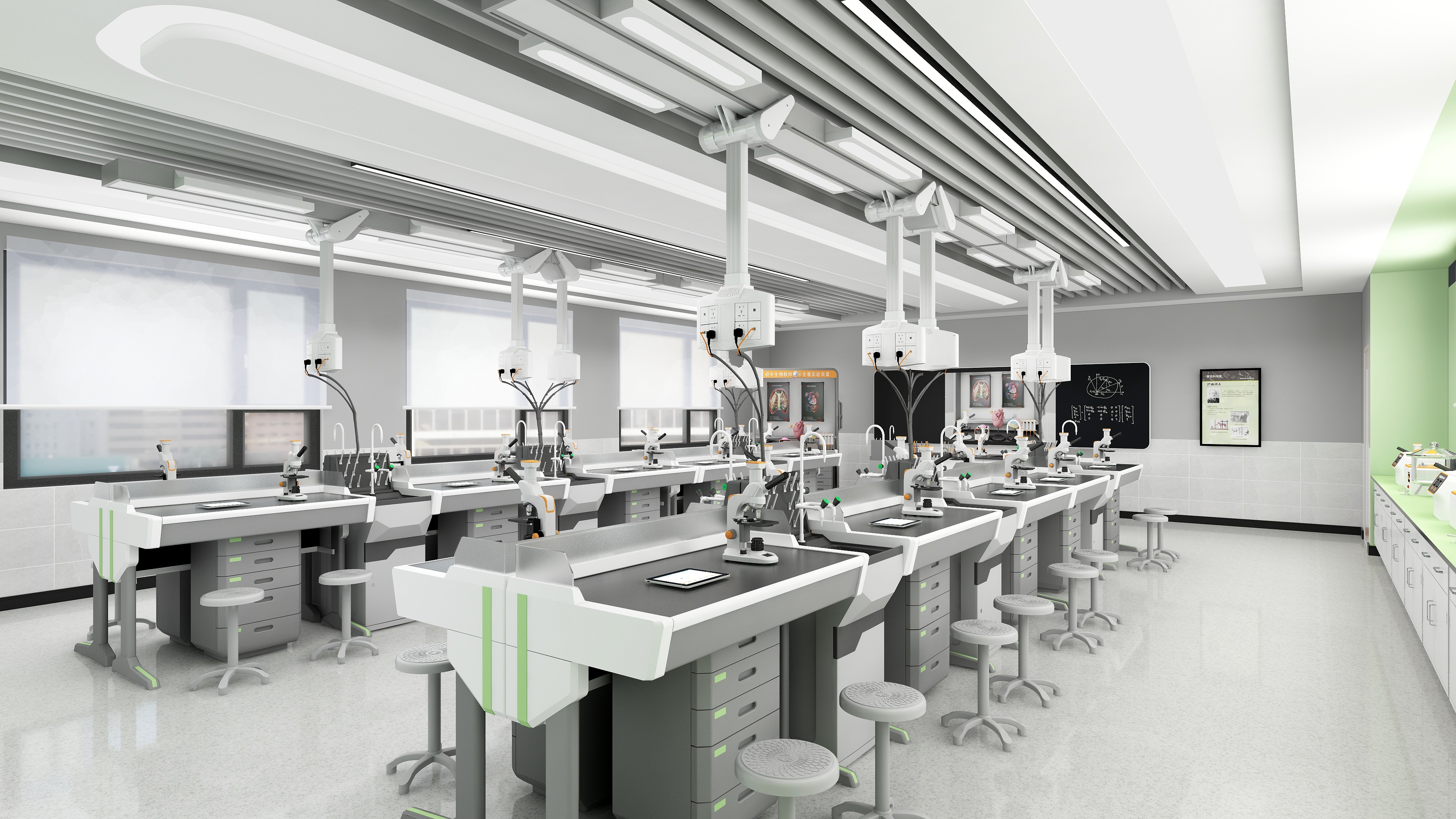 3初中生物教考仪器实验室-初中生物数码显微实验室-生物数码显微实验室角度-2