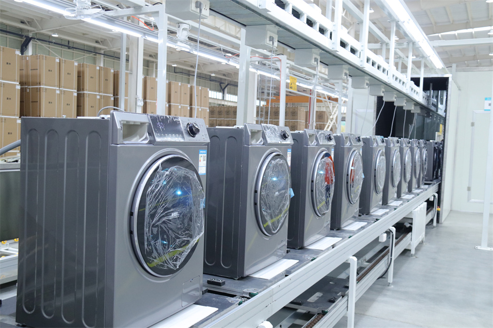 Washing machine production line, assembly line