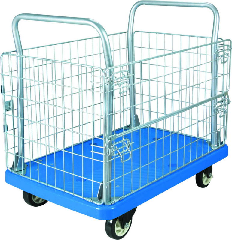 300kg-Mesh-Plastic-Trolley-Material-Turnover-Cart