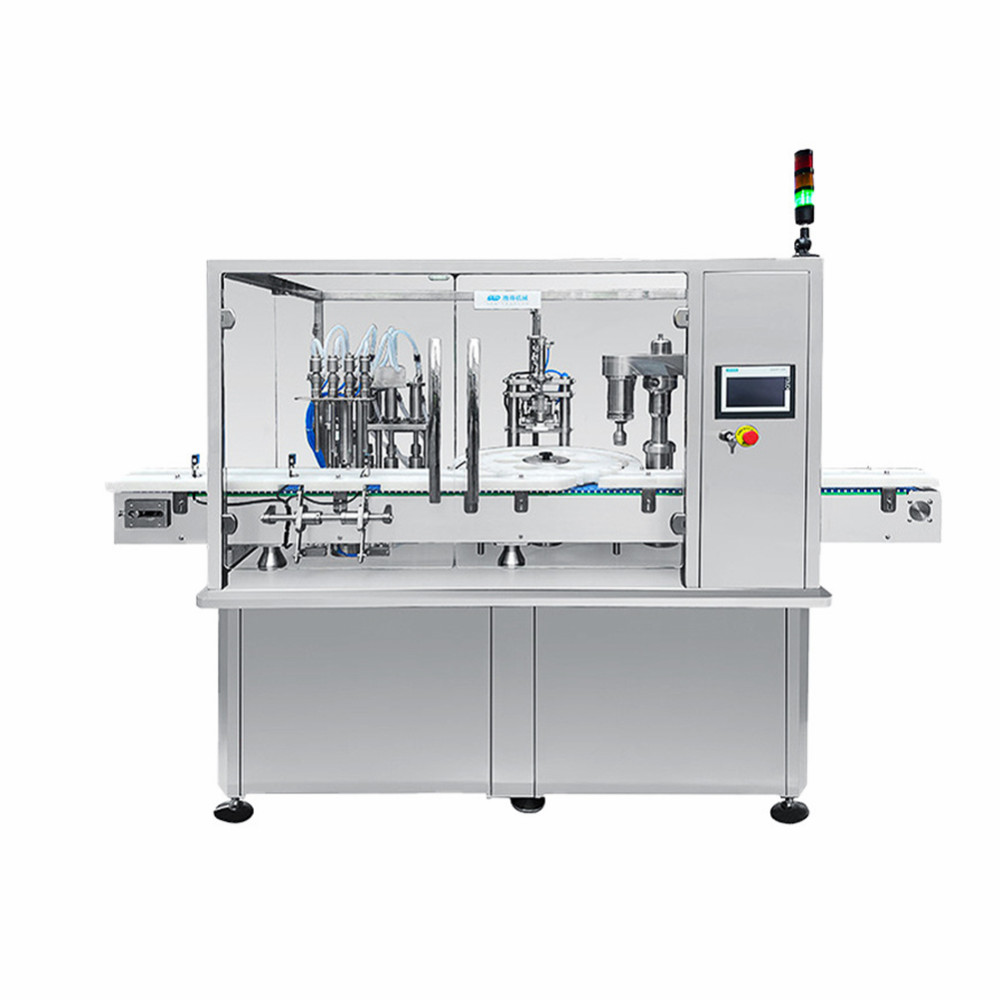 Monoblock Filling and capping machine for pharmaceutical and cosmetics