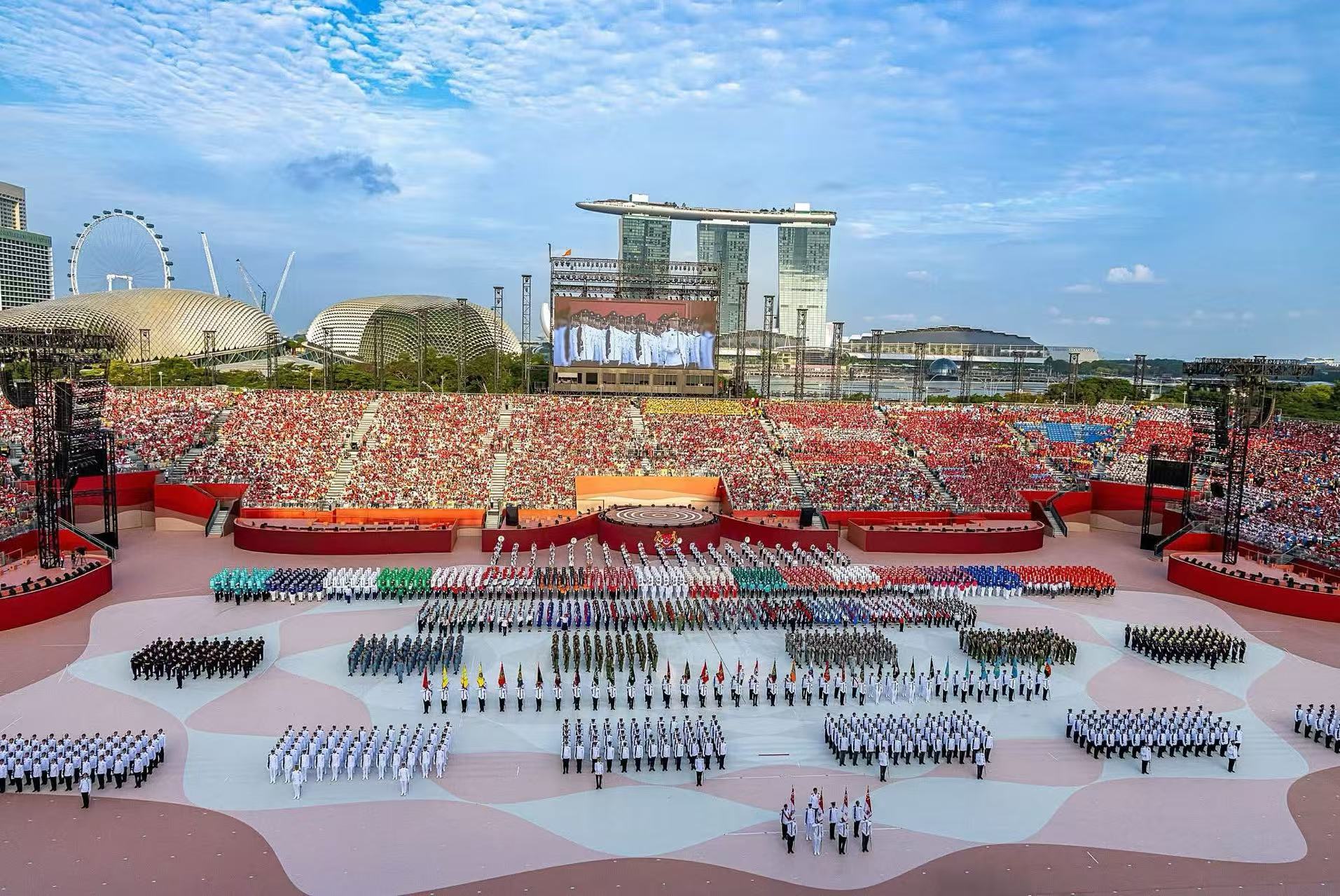 Singapore  National Day Parade Ground Art