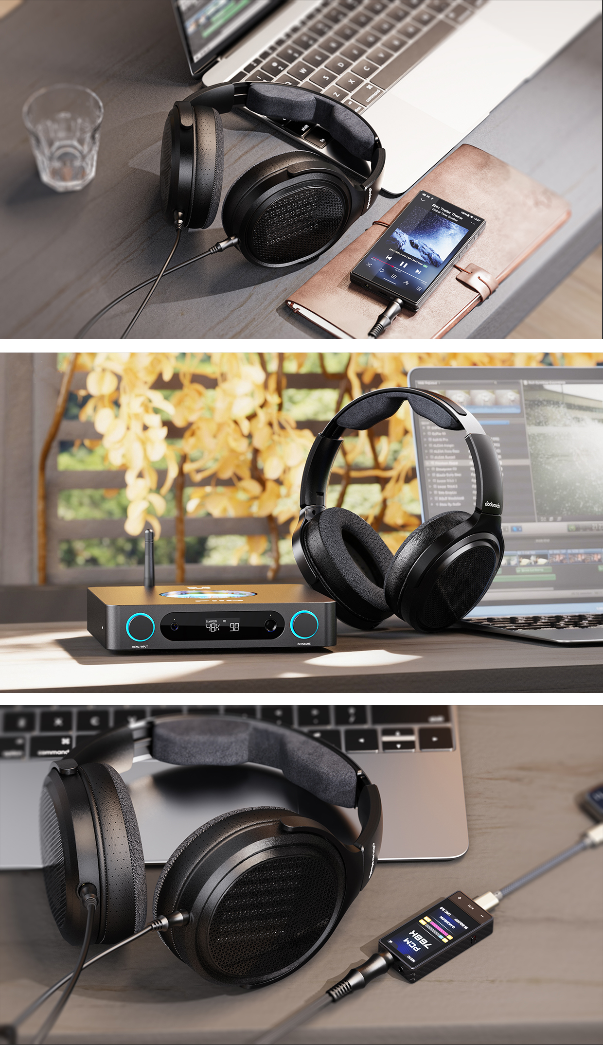 Open-back planar headphones JT7