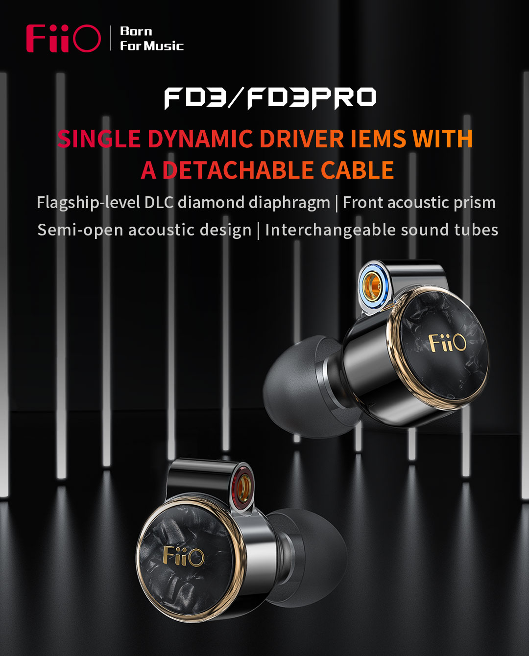 Knock! Knock! FiiO's New Earphones FD3/FD3 Pro Is Coming!-FIIO 