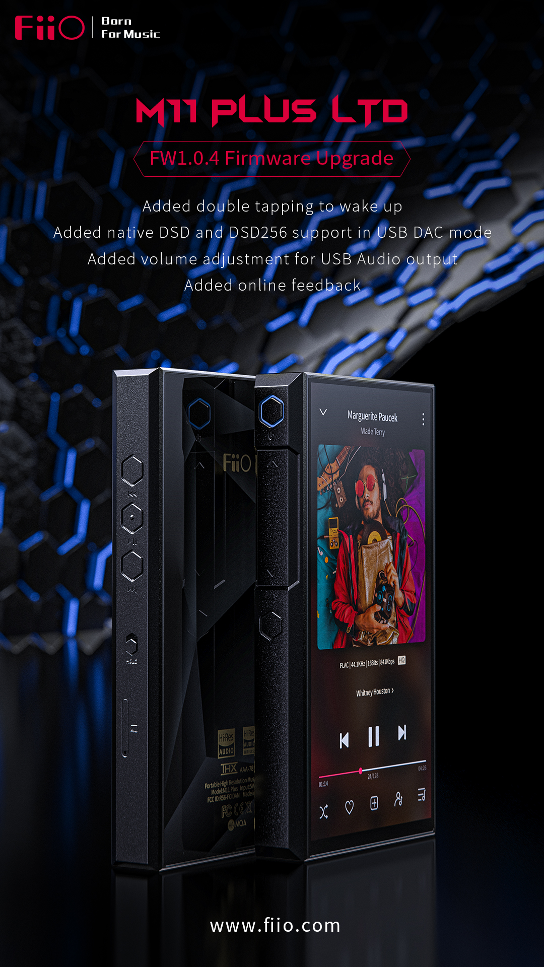 The new firmware FW1.0.4 for M11 Plus LTD is now available!-FiiO