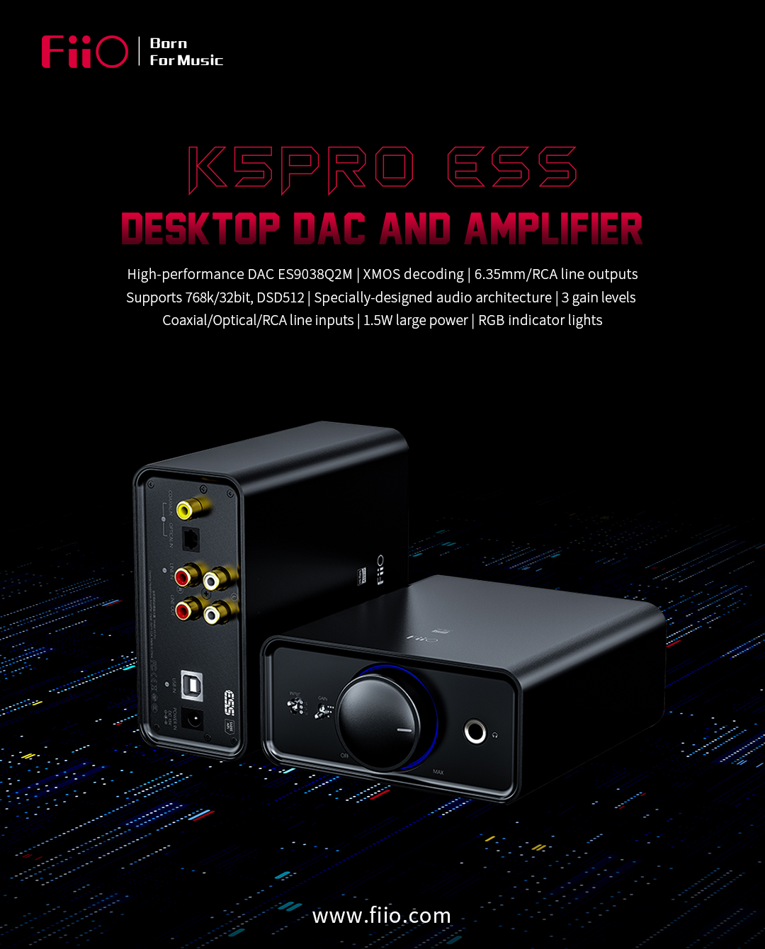 Another improvement! Desktop DAC and Amplifier K5 Pro ESS Is