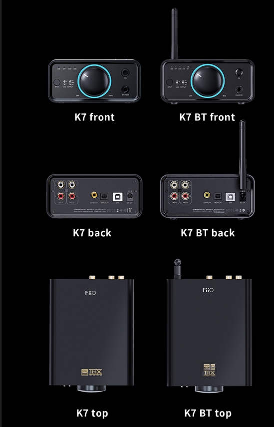 FiiO K7 BT Desktop USB DAC and Headphone Amplifier K7BT B&H