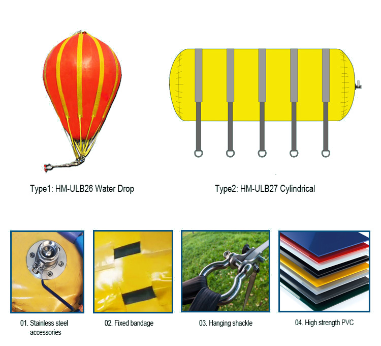 Underwater Lifting BagsHongruntong Marine World marine service and