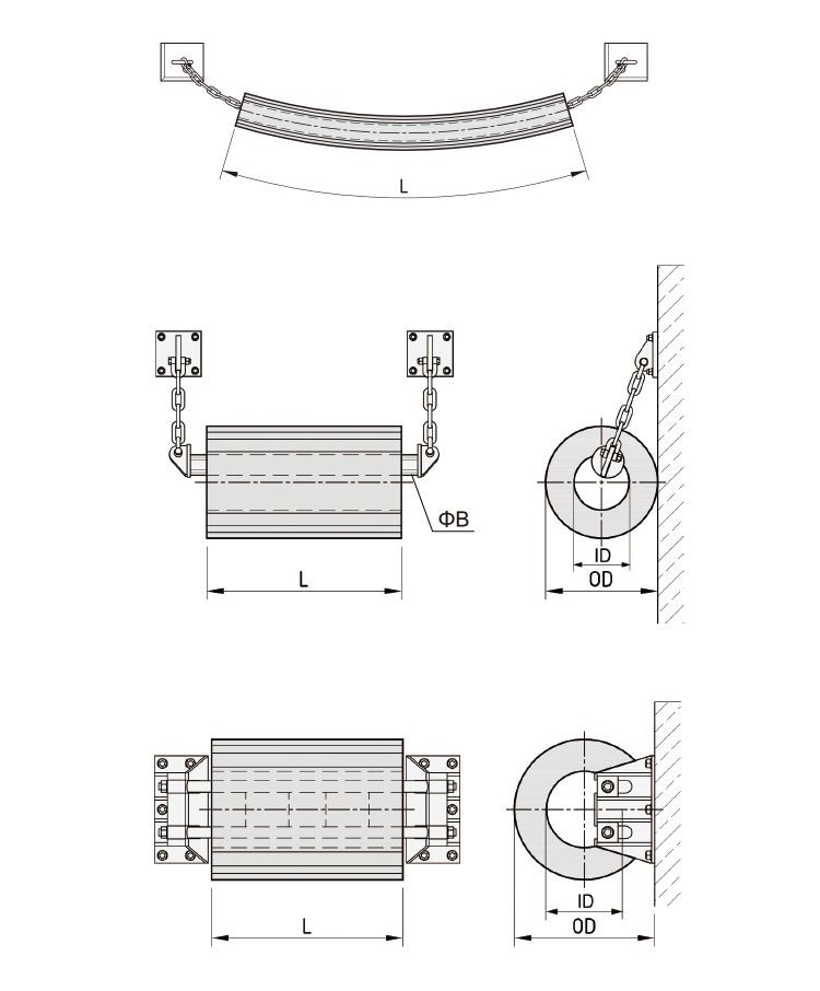 cylindrical boat fenders