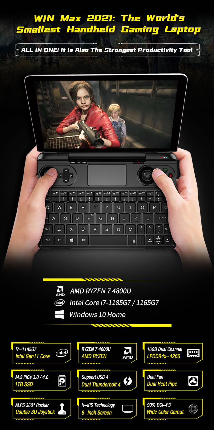 WIN Max 2021: Handheld Game Laptop for AAA Games-深圳市中软赢科