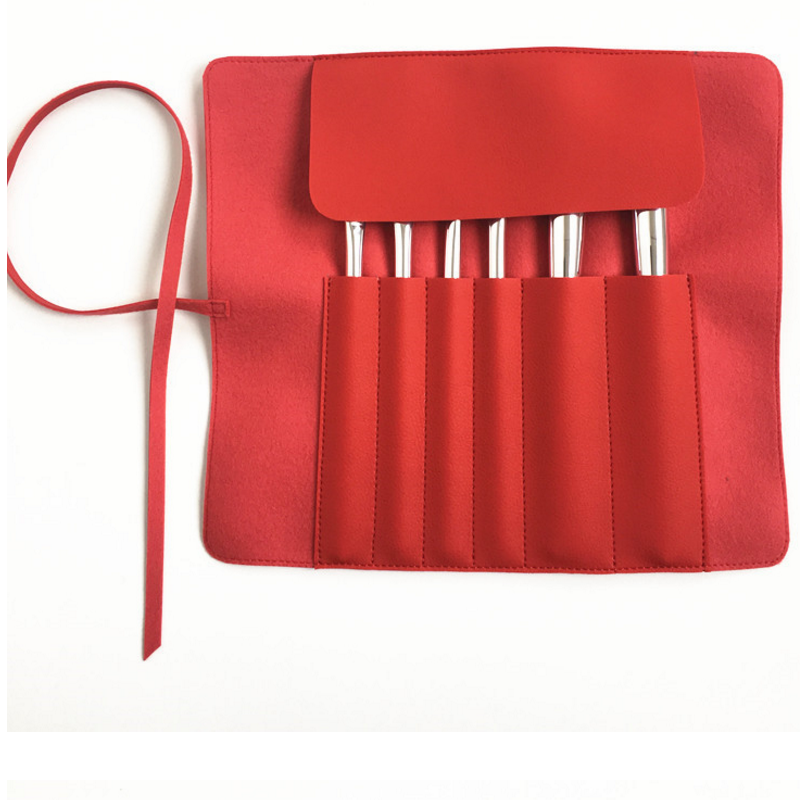 Travel-Portable-Pockets-Cosmetics-Brushes-Red-Leather-5