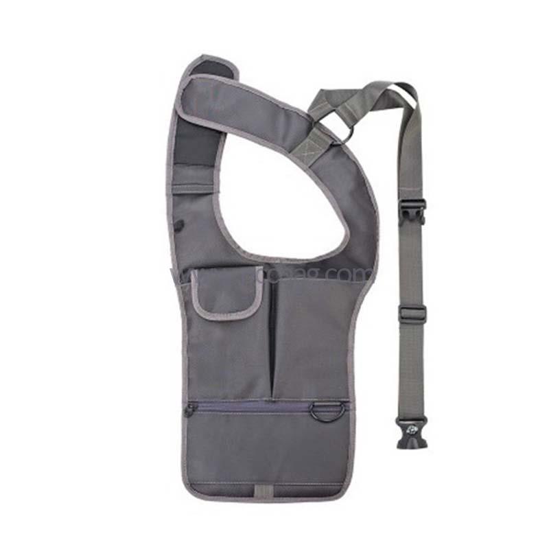 AirsoftVerticalGenuineLeatherShoulderHolsterRightHandGunHolsterFitsFrameAutoHandgunsCowhideGunBag-4