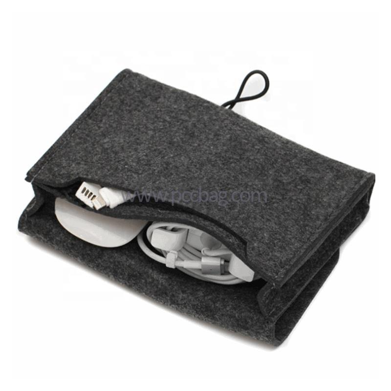 KeyCoinPackageMiniFeltPouchEarphoneSDCardPowerBankDataCableOrganizerTravelStorageBag-4