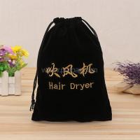 Hotelhouseholdhairdryerembroideryprinteddrawstringvelvetjewelrypouchbag-3